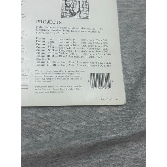 From the Psalms Leisure Arts Leaflet 315 Pamphlet by Anne Van Wagner Young 1984 - Picture 8 of 10